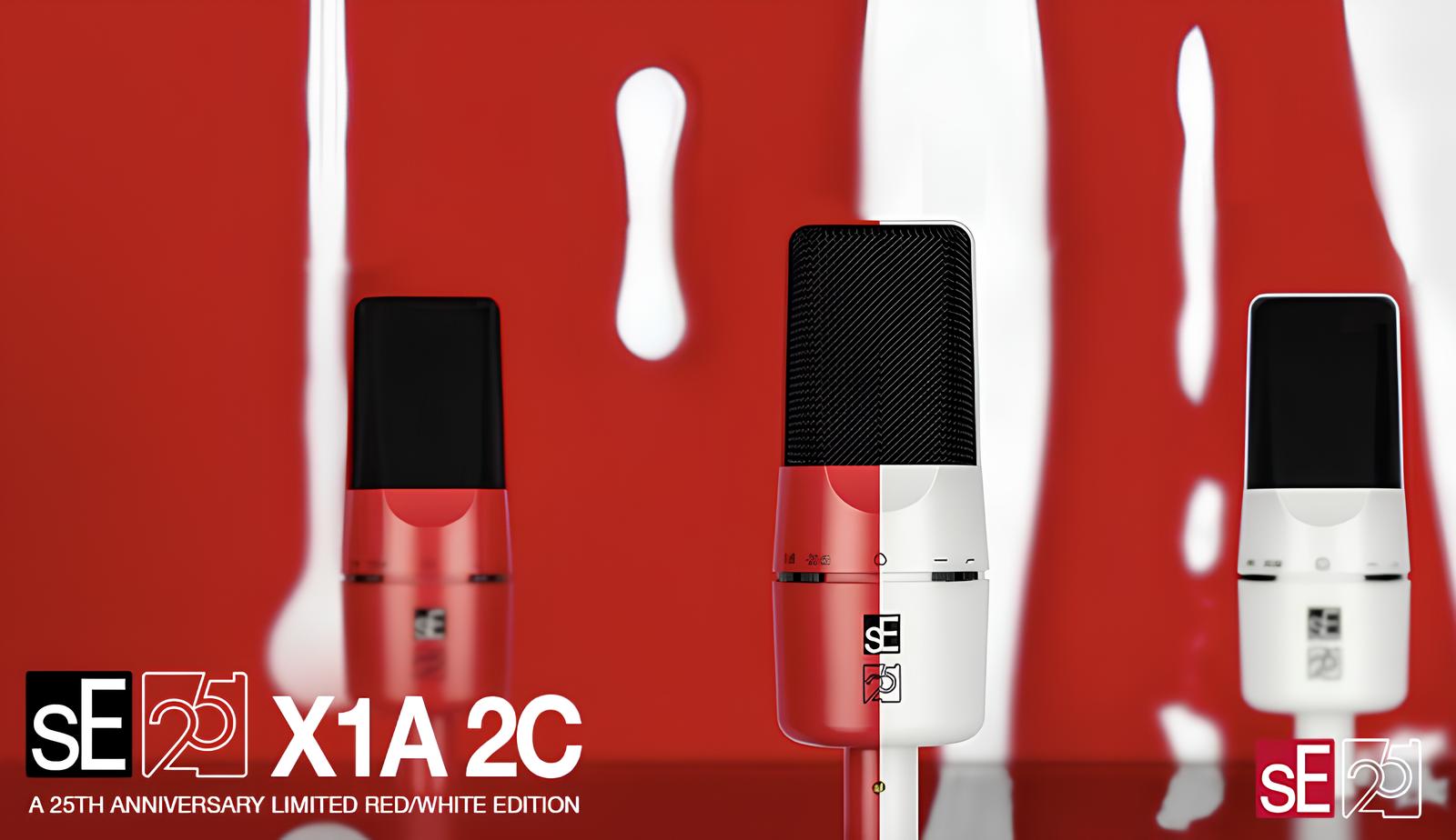 Лимитированная юбилейная серия sE Electronics X1 A 25th Anniversary – эксклюзивные микрофоны в красном и белом исполнении уже в UPsound!